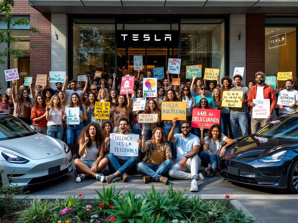 Climate Protests Target Tesla as Musk’s Leadership Sparks Outrage