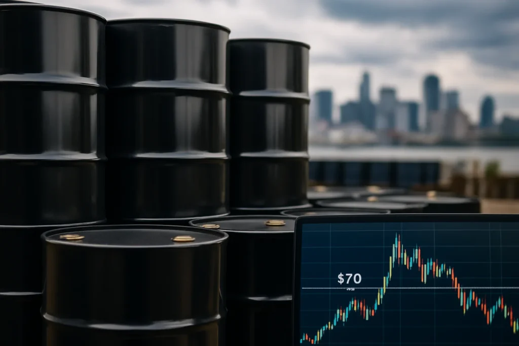 Oil Prices Face Ceiling at $70 Amid OPEC+ Moves and Economic Uncertainty